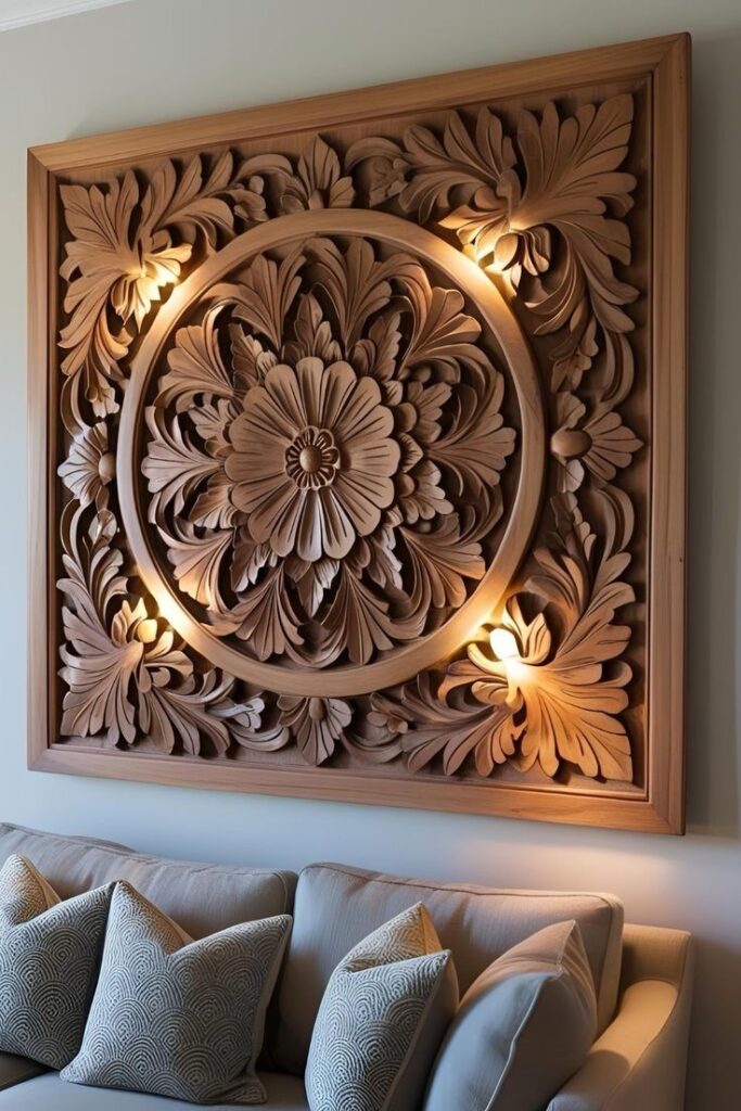handmade wooden decor texture luxury