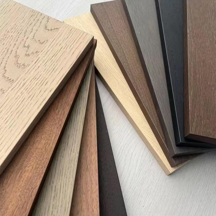 Solid wood vs MDF comparison showing texture and finish differences